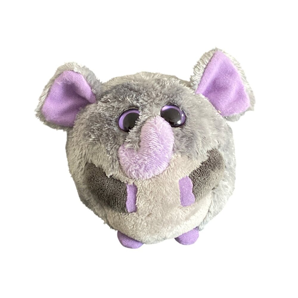 VTG Ty Beanie Ballz THUNDER Elephant Ball Plush Stuffed Animal Toy